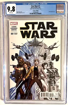 Buy Star Wars #1 Cgc 9.8 Marvel 2015 Premiere Variant Worlds Best Comics Only 2 Made • 474.94£