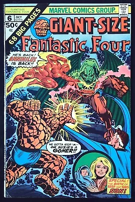 Buy GIANT-SIZE FANTASTIC FOUR #6 (1975) - Back Issue • 5.99£