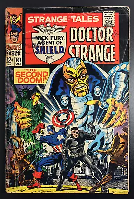 Buy Strange Tales #161 Marvel Comics 1967 Dr. Strange And Nick Fury Good Minus • 9£