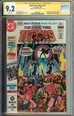 Buy New Teen Titans #21 SS CGC 9.2 Auto Wolfman 1st Full App Brother Blood • 78.64£
