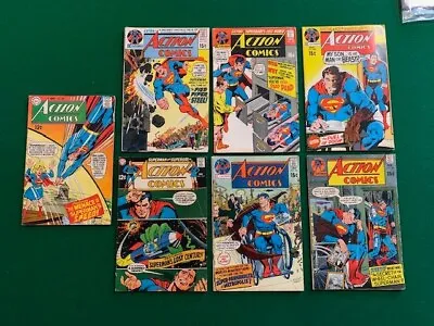 Buy Lot Of 7 Vintage Silver Age Action Comics Neal Adams! Superman FN Plus! 367-400 • 31.18£