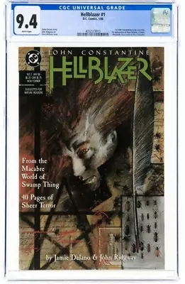 Buy Hellblazer #1 (DC, 1988) CGC NM 9.4 White Pages. John Constantine's First Solo S • 200£
