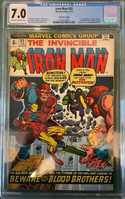 Buy Iron Man  #55  Cgc  7.0   1st Thanos  (pence Edition) • 700£