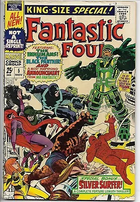 Buy Fantastic Four Annual King Size #5 1st Solo Silver Surfer Marvel 1967 VG/FN • 55.21£