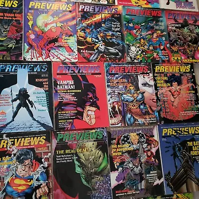 Buy Lot Of -22- Previews Comics 1993-1995 SOLD TOGETHER  • 127.46£