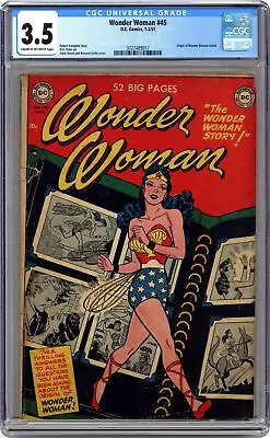 Buy Wonder Woman #45 CGC 3.5 1951 3727489017 • 458.55£