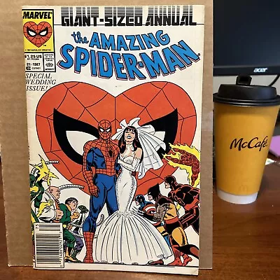 Buy Marvel Amazing Spiderman Giant Sized Annual 21 Newsstand Vg/fn • 11.98£