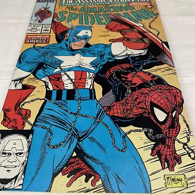 Buy Amazing Spider-Man #323 DIRECT (1989) McFarlane KEY 1st Solo Captain America Mid • 17.23£