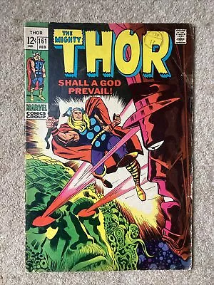 Buy The Mighty Thor #161 (1968) - Marvel. Stan Lee & Jack Kirby. Galactus Vs Ego • 5£