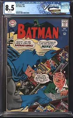 Buy D.C Comics Batman 199 2/68 FANTAST CGC 8.5 White Pages • 184.03£
