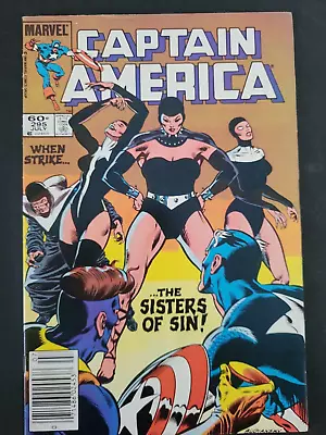 Buy Captain America #295 (1984) Marvel 1st Cover Appearance Sisters Of Sin Newsstand • 4.72£