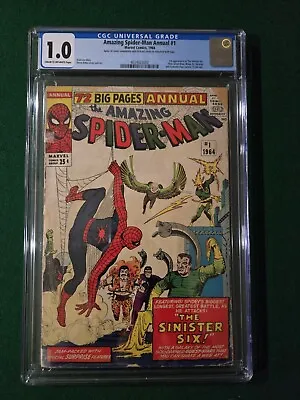 Buy Amazing Spider-man Annual #1 Cgc 1.0 1964 1st Appearance Of The Sinister Six • 398.12£