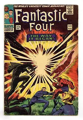 Buy Fantastic Four #53 GD 2.0 1966 2nd App. Black Panther • 30.42£