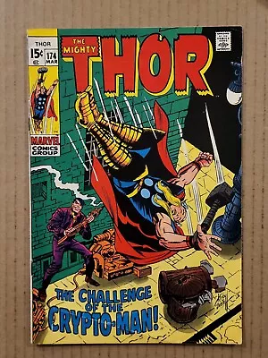 Buy Thor #174 1st Appearance Crypto Man Marvel 1970 FN • 16.06£