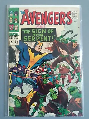 Buy Avengers #32 Marvel Comics  Sons Of The Serpent 1966 1st Black Goliath Apperance • 48£