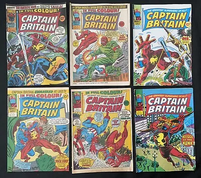 Buy Captain Britain Bargain Bundle #5,15,18,22,29,31.Marvel Comics.1976-7. Job Lot • 35.60£