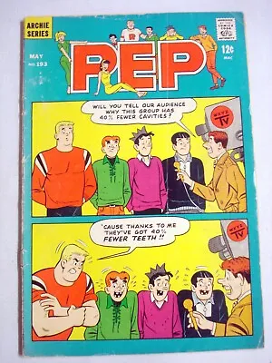 Buy Pep Comics #193 1966 Good- Skiing Story, 2 Betty And Veronica Pin-Ups • 7.88£