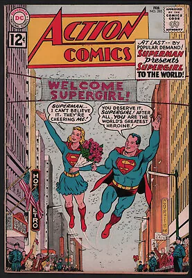 Buy Action Comics #285 (5.0) Supergirl Reveals Identity To The World - 1962 • 79.96£