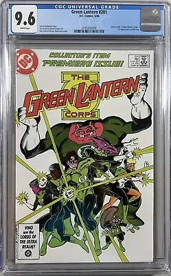 Buy Green Lantern 201 (DC, 1986)  CGC 9.6 WP  **1st Appearance Kilowog** • 109.89£