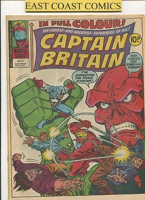 Buy Captain Britain #21 - (vfn-) - Marvel Uk • 9.95£