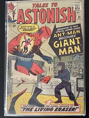 Buy Tales To Astonish #49 (Marvel) Key Issue  Ant-Man Becomes Giant Man • 119.92£
