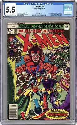 Buy Uncanny X-Men #107 CGC 5.5 1977 4112483006 1st Full App. Starjammers • 115.18£