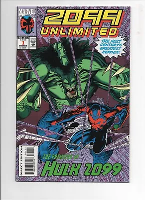 Buy 2099 UNLIMITED #1 1st Appearance Hulk 2099 Marvel Comics Spider-Man 2099 • 3.20£