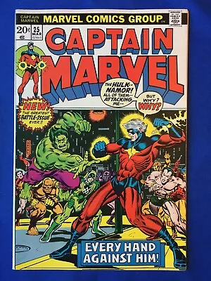 Buy Captain Marvel #25 VFN+ (8.5) MARVEL (Vol 1, 1973) 1st Jim Starlin Art (4) (C) • 56£