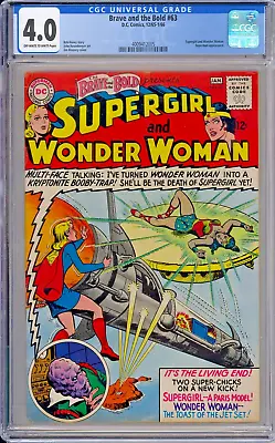 Buy Brave And The Bold # 63/ Cgc 4.0 / Super Girl + Wonder Woman, Rare ,vintage • 38.63£