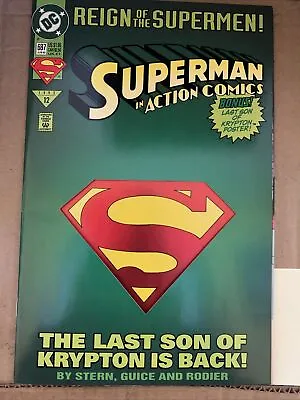 Buy 🔑SUPERMAN In ACTION COMICS # 687 REIGN OF THE SUPERMEN #12 DC Comics 1993🔑 • 8.01£