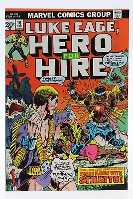 Buy Hero For Hire (1972) #16 Signed Roy Thomas 1st Page 1st Stiletto Graham VF+ • 40.12£