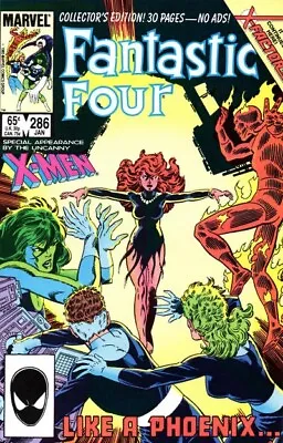Buy FANTASTIC FOUR #286 F/VF, John Byrne, Direct Marvel Comics 1986 Stock Image • 3.16£