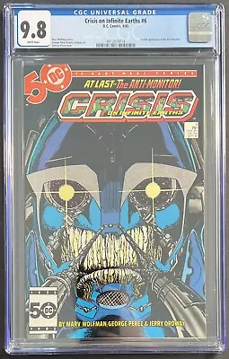 Buy Crisis On Infinite Earths #6 CGC 9.8 WHITE PAGES! 1ST ANTI-MONITOR! 🔥🔑 • 79.94£