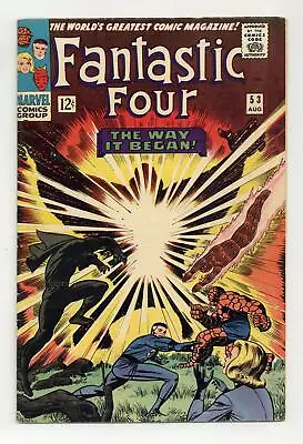 Buy Fantastic Four #53 VG/FN 5.0 1966 2nd App. Black Panther • 75.11£