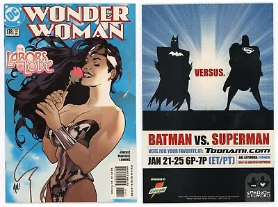 Buy Wonder Woman #178 (NM 9.4) Adam Hughes Cover Art 2002 DC Comics • 9.76£