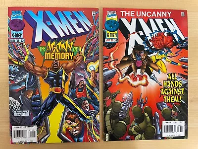 Buy X-Men #52 & Uncanny X-Men #333 1st Cameo & Full Appearance Of Bastion 1996 NM • 27.01£
