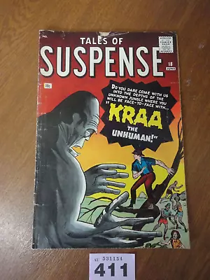 Buy Vol. 1 No. 18 TALES OF SUSPENSE Comic - 1961 Vista Publication / Kirby - VG+/VGF • 19.95£