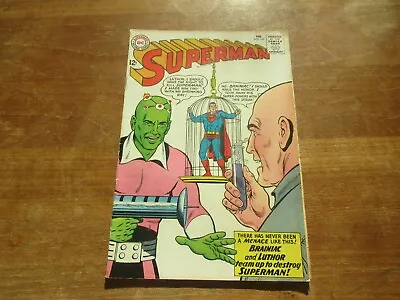 Buy Superman #167 Dc Silver Age Classic Cover Origin Braniac 1st Tharla Lex's Wife • 27.98£