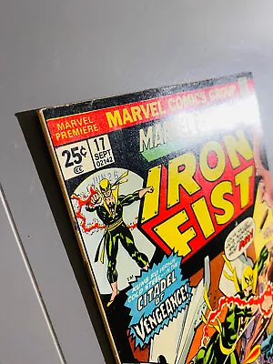 Buy Marvel Premiere #17 Iron Fist - VFNM - Marvel 1974 1st Print • 21.69£