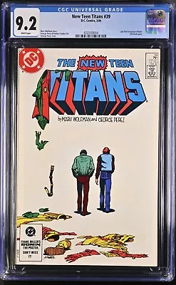 Buy New Teen Titans #39 CGC 9.2, 1984 DC Comics, George Perez • 78.99£