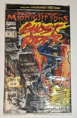 Buy Ghost Rider #28 Rise Of The Midnight Sons Marvel Comics 1992 Poly Bag Sealed • 8.76£