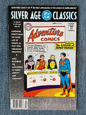 Buy Silver Age DC Classics Adventure Comics #247 VF 1st Legion Of Super-Heroes 1992 • 1£
