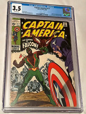 Buy Captain America #117 CGC Graded 3.5 *Origin & 1st Appearance Of The Falcon* • 157.49£