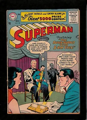 Buy Superman #109 1956 Dc  1st Silver Age Issue  Super Puppet  Action Comics   • 92.49£