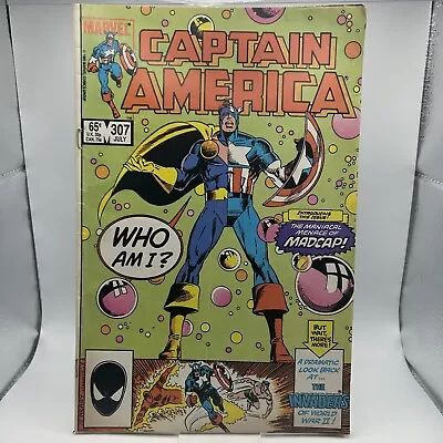 Buy Marvel Comics Captain America Vol 1 #307 1985 Bronze Age 1st App Madcap • 12.95£