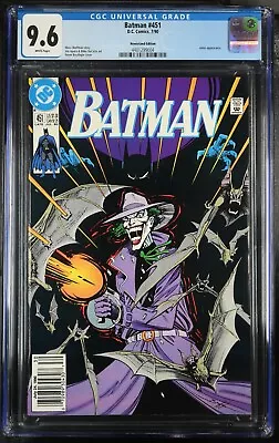 Buy Batman #451 Cgc 9.6, 1990, Newsstand Edition, Joker Cover • 71.58£