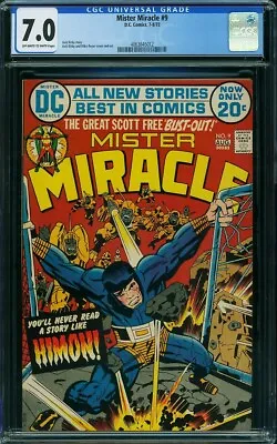 Buy MISTER MIRACLE  # 9   Awesome JACK KIRBY! NICE!   CGC 7.0    4063645012 • 32.16£