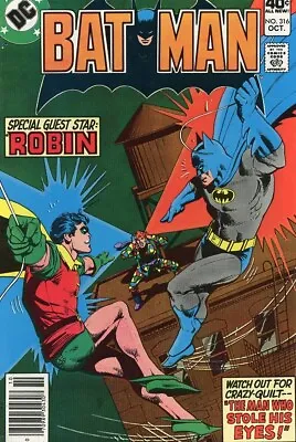 Buy DC Comics #316 Batman Special Robin Crazy Quilt 1979 Comic Book Grade VF 8.0 • 7.90£