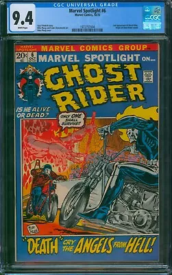 Buy Marvel Spotlight #6 ⭐ CGC 9.4 ⭐ 2nd Appearance Of GHOST RIDER! Comic 1972 • 533.66£