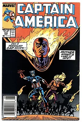 Buy CAPTAIN AMERICA #356 F/VF, Newsstand Marvel Comics 1989 Stock Image • 3.95£